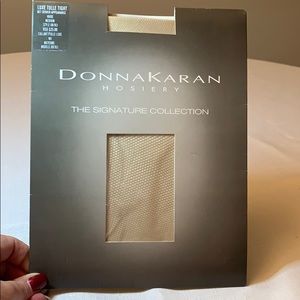 Donna Karan Nude Micro Fishnet Tights